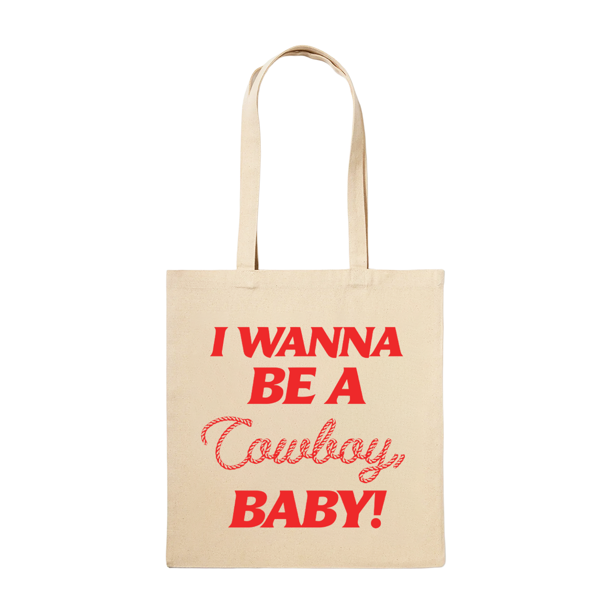 COWBOY TOTE BAG (NATURAL)